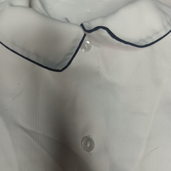 Sophie Dess Creation Paris Smocked 24mons White Blue Nautical Short Sleeve - Picture 12 of 16